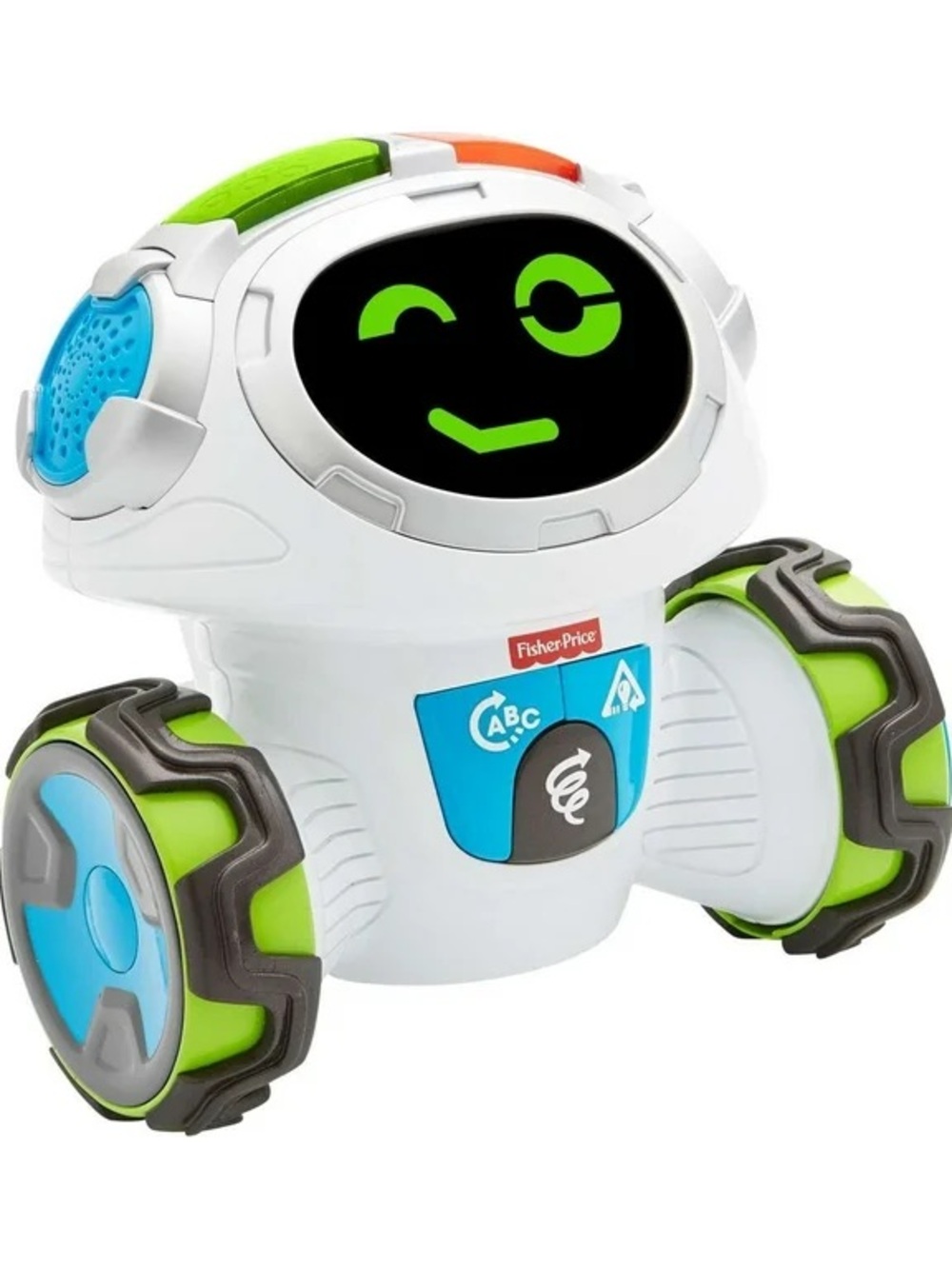 Fisher-Price White, Green & Blue Learning Roll-and-Teach Robot